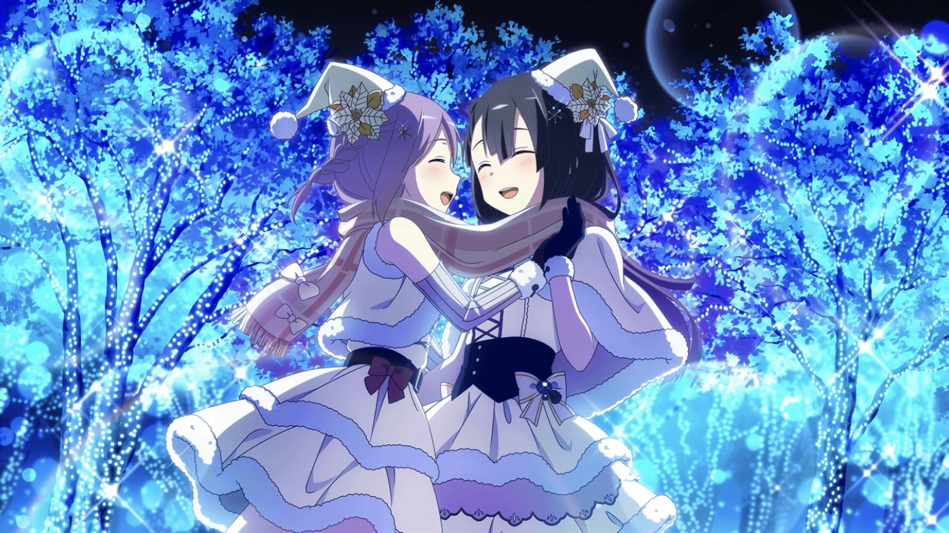 Download Christmas Koori Chikage Takashima Yuna Anime Yuki Yuna Is A Hero Anime Christmas HD Wallpaper by Takahiro Sakai