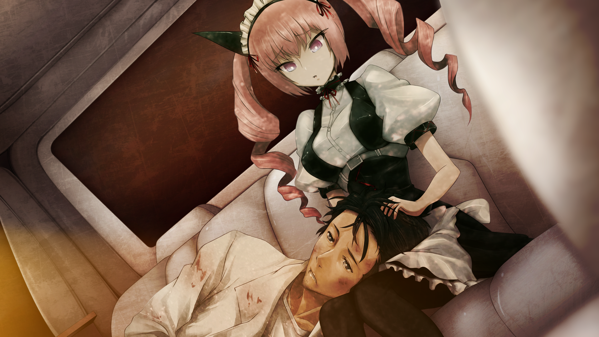Download Faris Nyannyan Rintaro Okabe Anime Steins;Gate HD Wallpaper by huke