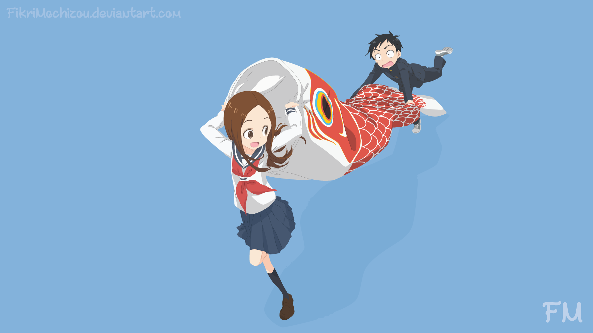 Download Nishikata (Karakai Jouzu No Takagi-san) Takagi (Karakai Jouzu No Takagi-san) Anime Teasing Master Takagi-san 4k Ultra HD Wallpaper by Muhammad FIkri