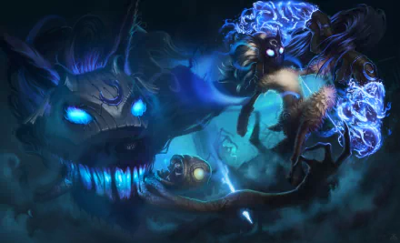 Kindred (League of Legends) video game League Of Legends HD Desktop Wallpaper | Background Image