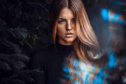 freckles redhead woman model HD Desktop Wallpaper | Background Image
