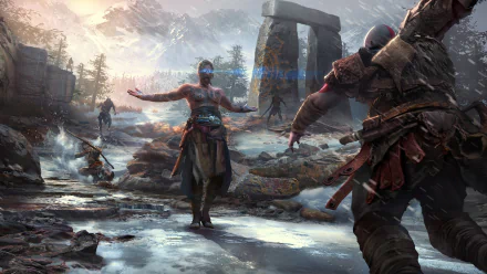 warrior Atreus (God Of War) Kratos (God Of War) video game God of War (2018) HD Desktop Wallpaper | Background Image