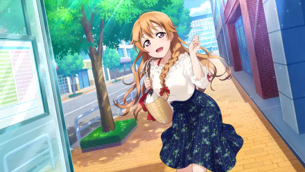 Kanata Konoe long hair blonde Anime Love Live! HD Desktop Wallpaper | Background Image