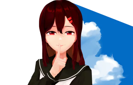 red eyes Anime Original HD Desktop Wallpaper | Background Image
