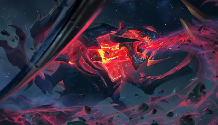  Dark Star Cho'gath Splash Art by Rudy Siswanto