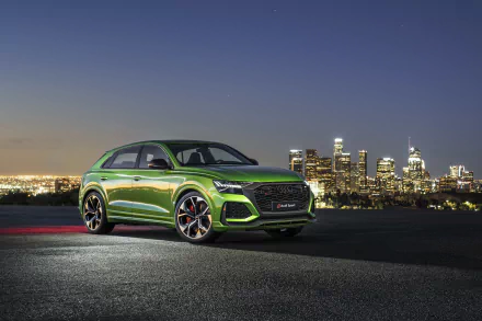 SUV green car car Audi vehicle Audi RS Q8 HD Desktop Wallpaper | Background Image