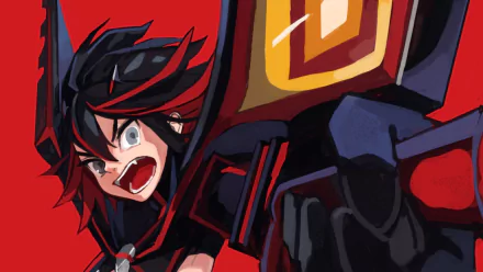 Ryūko Matoi grey eyes two-toned hair Anime Kill La Kill HD Desktop Wallpaper | Background Image
