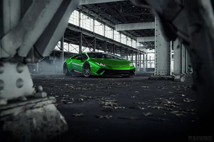 supercar green car Lamborghini car vehicle Lamborghini Huracan Performante HD Desktop Wallpaper | Background Image
