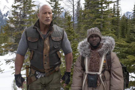 Kevin Hart Dwayne Johnson movie Jumanji: The Next Level HD Desktop Wallpaper | Background Image