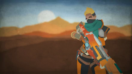 minimalist Kinessa (Paladins) video game Paladins Minimalist Gaming HD Desktop Wallpaper | Background Image