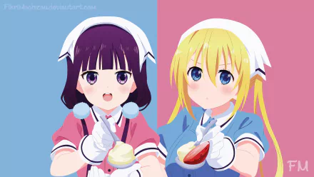 Maika Sakuranomiya Kaho Hinata Anime Blend S HD Desktop Wallpaper | Background Image