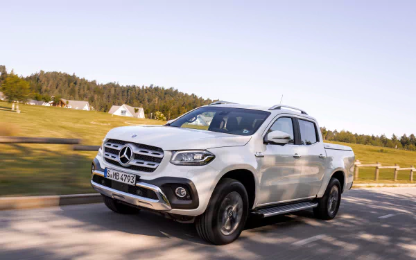 white car car Mercedes-Benz vehicle Mercedes-Benz X-Class HD Desktop Wallpaper | Background Image