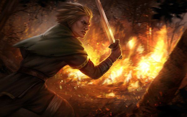 Fantasy Warrior Sword HD Wallpaper | Background Image