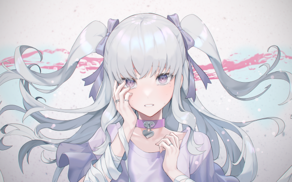 Anime Original Tears White Hair HD Wallpaper | Background Image