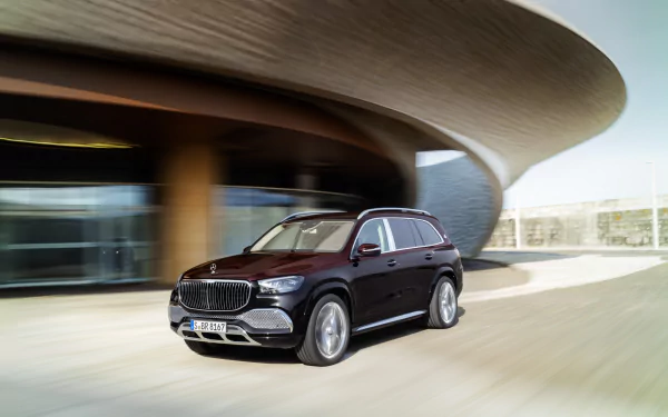 SUV purple car car Mercedes-Benz vehicle Mercedes-Maybach GLS 600 HD Desktop Wallpaper | Background Image