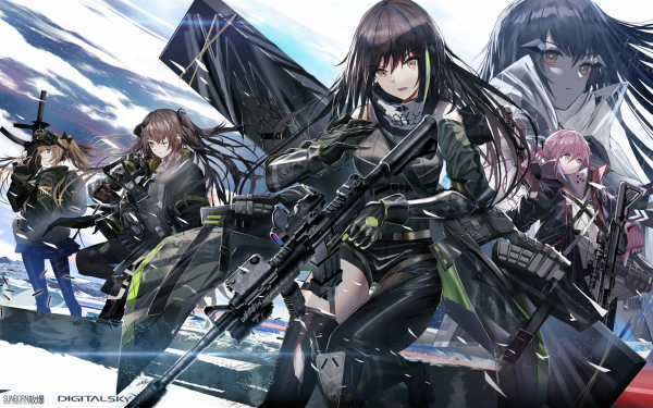 Video Game Girls Frontline M4A1 ST AR-15 UMP45 UMP9 HD Wallpaper | Background Image