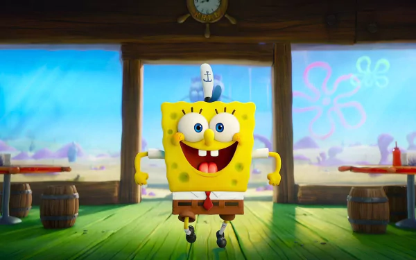 SpongeBob SquarePants movie The SpongeBob Movie: Sponge on the Run Krusty Krab HD Desktop Wallpaper | Background Image