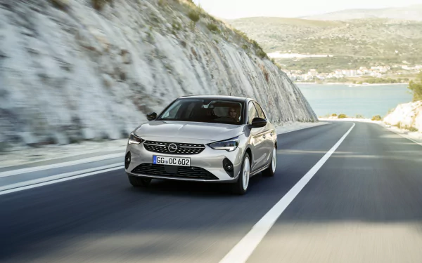 compact car silver car car opel vehicle Opel Corsa HD Desktop Wallpaper | Background Image