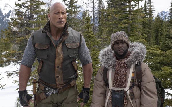 Kevin Hart Dwayne Johnson movie Jumanji: The Next Level HD Desktop Wallpaper | Background Image