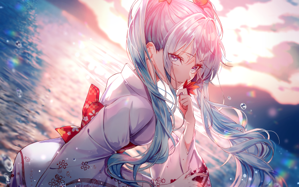 Anime Vocaloid Hatsune Miku Blue Hair Blue Eyes HD Wallpaper | Background Image