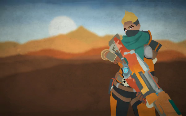 minimalist Kinessa (Paladins) video game Paladins Minimalist Gaming HD Desktop Wallpaper | Background Image