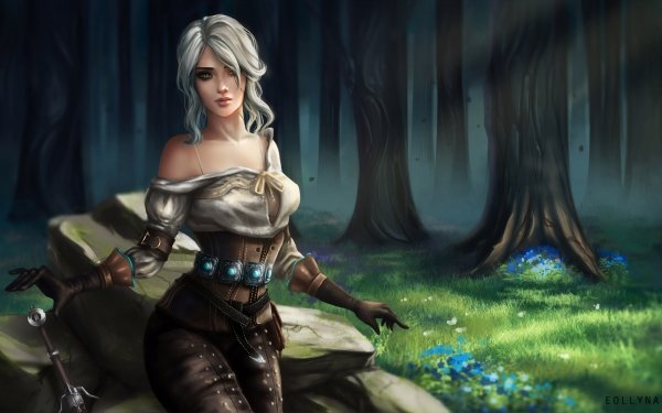Video Game The Witcher 3: Wild Hunt The Witcher Ciri White Hair Woman Warrior HD Wallpaper | Background Image