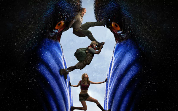 Karen Gillan Kevin Hart Dwayne Johnson movie Jumanji: The Next Level HD Desktop Wallpaper | Background Image