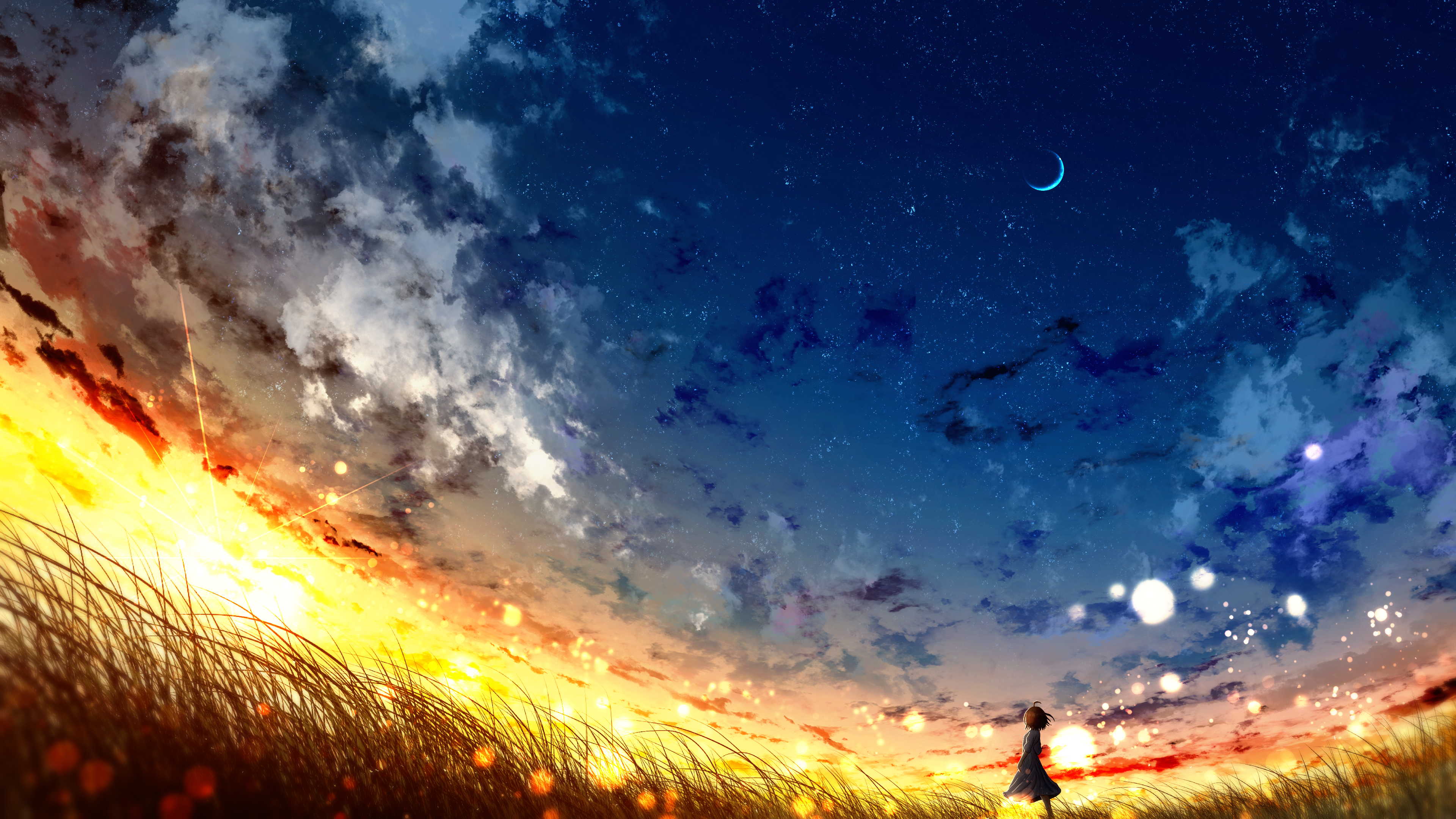 Night Sky Scenery 4K Wallpaper #4.2313