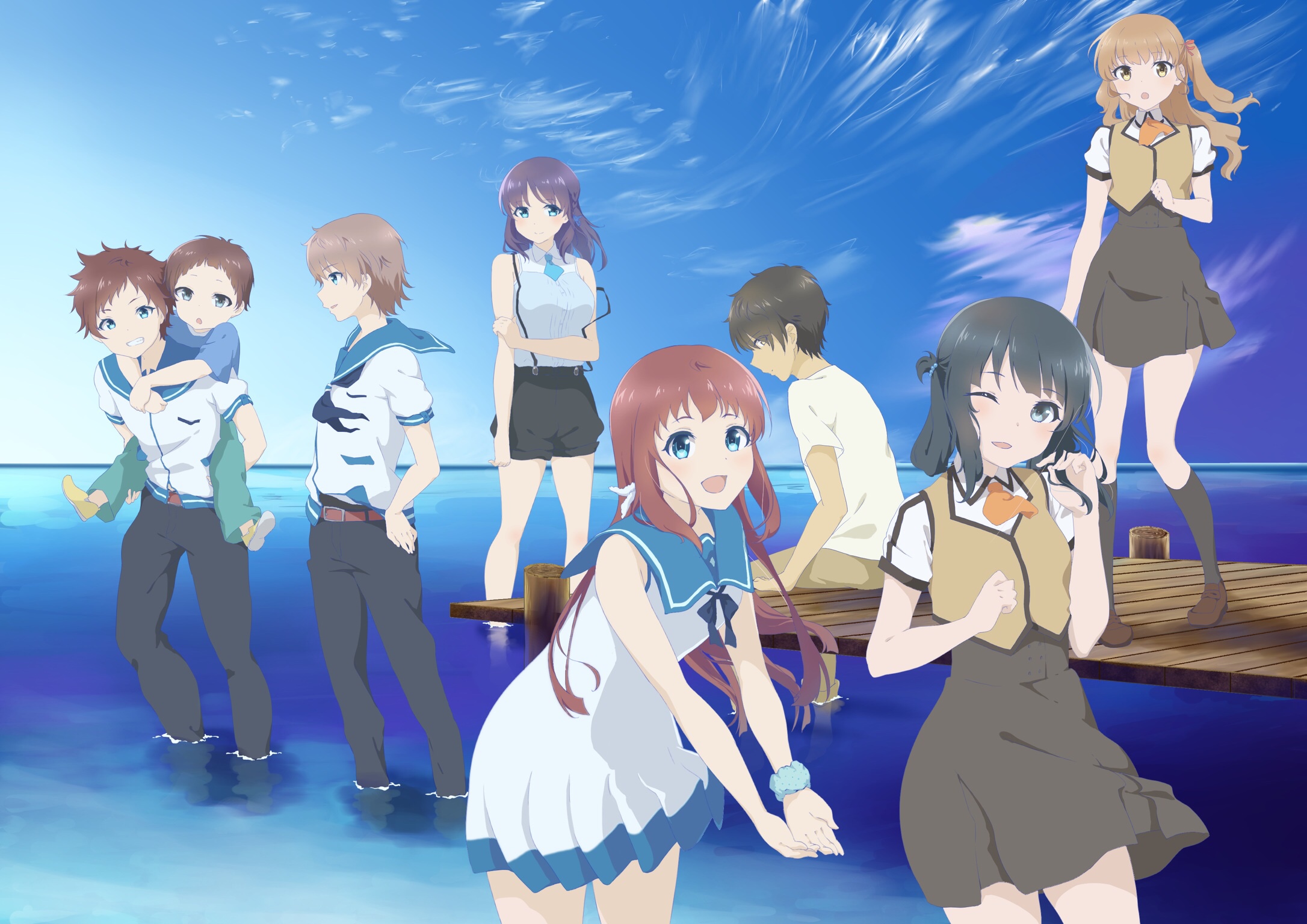 Anime Nagi no Asukara HD Wallpaper