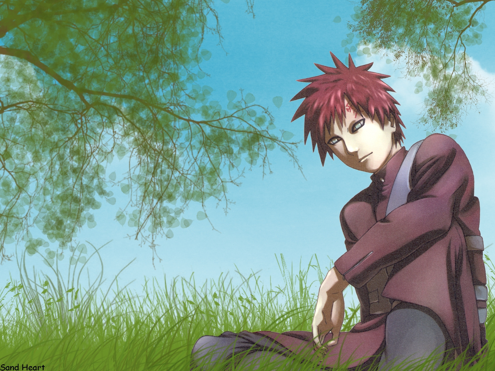 Download Gaara Red Eyes Naruto Anime Wallpaper