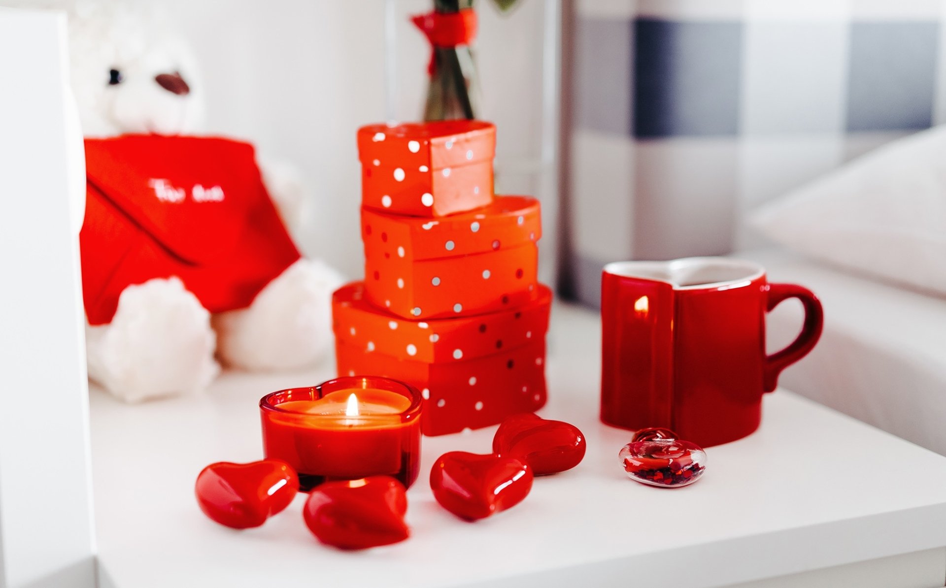 Download Still Life Heart-shaped Gift Candle Love Holiday Valentine's ...