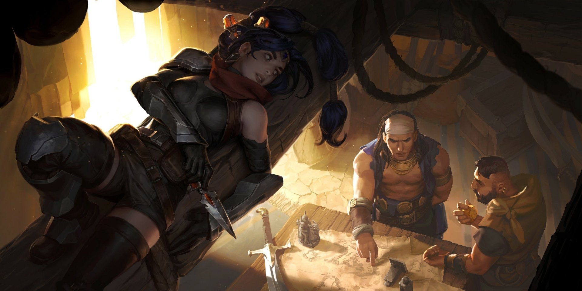 Download Woman Warrior Video Game Legends Of Runeterra HD Wallpaper by Claudiu-Antoniu Magherusan