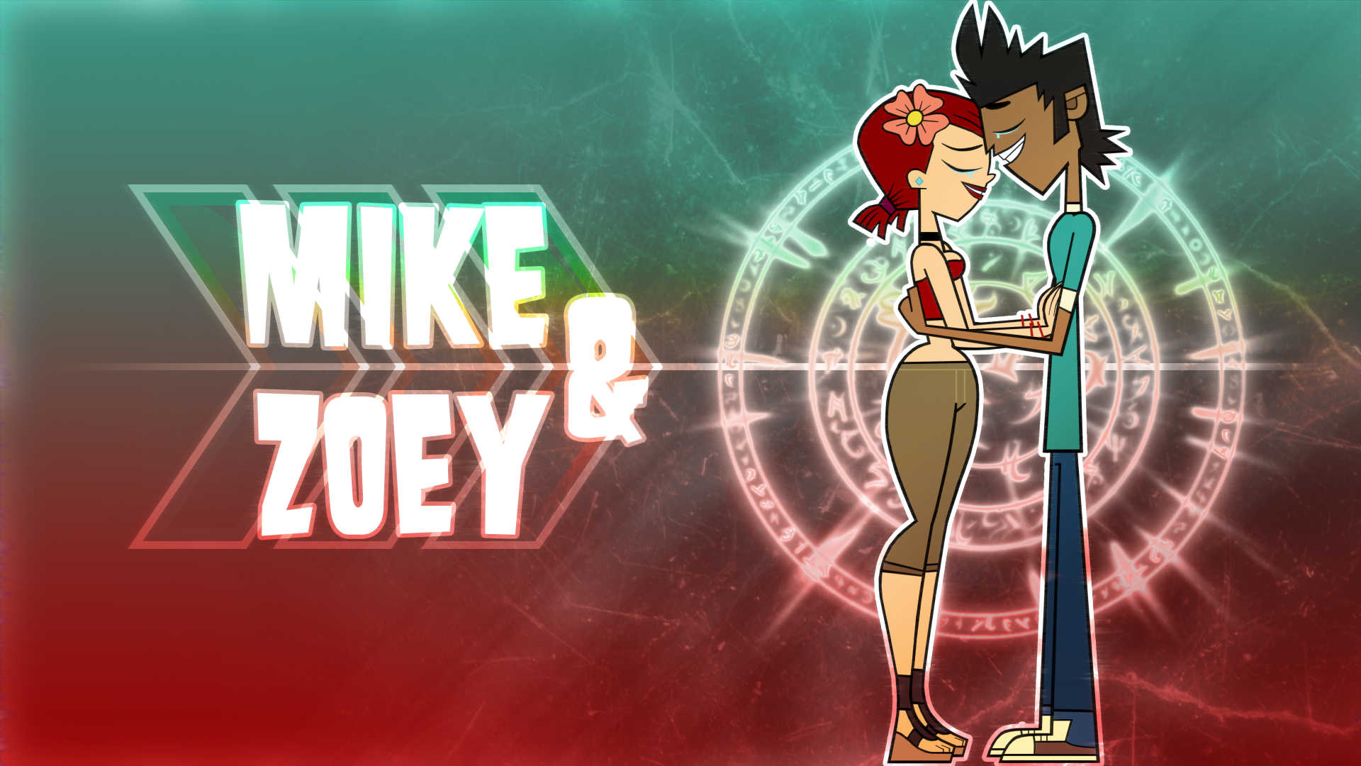 Mike and Zoey V2 HD Wallpaper by Lilothestitch
