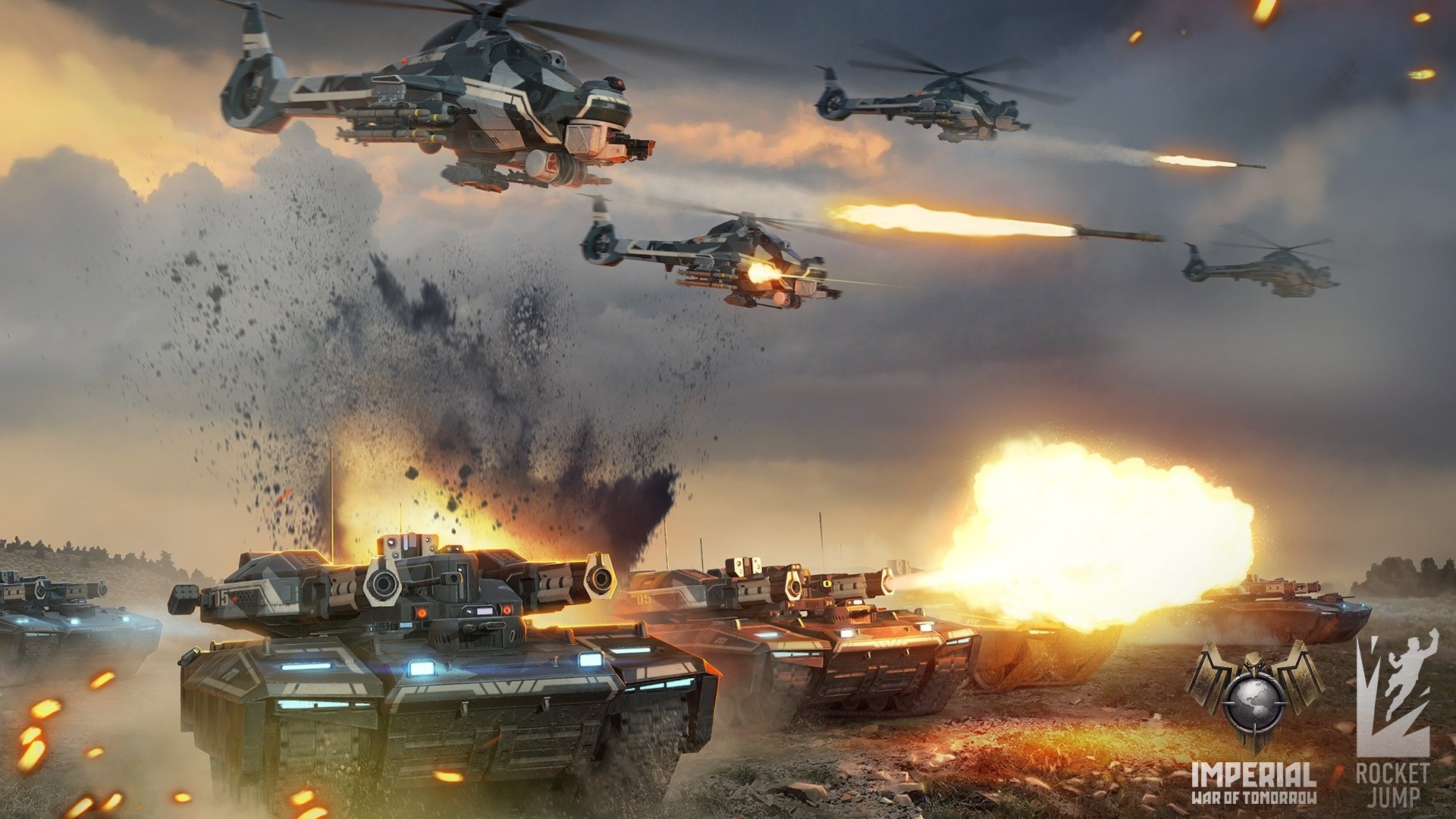 Download Helicopter Tank Video Game Imperial: War Of Tomorrow HD Wallpaper