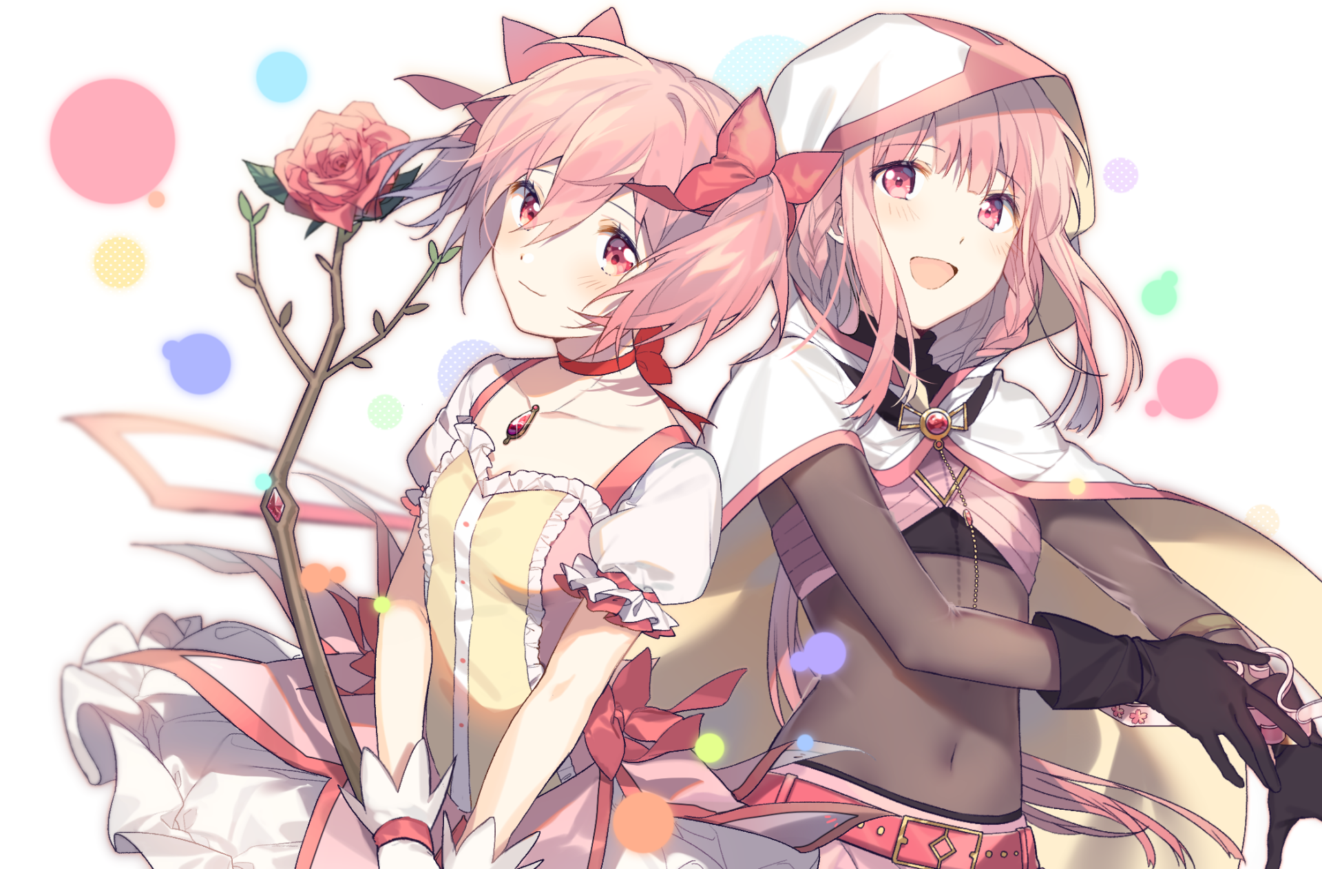 Download Flower Short Hair Anime Puella Magi Madoka Magica HD Wallpaper by hz