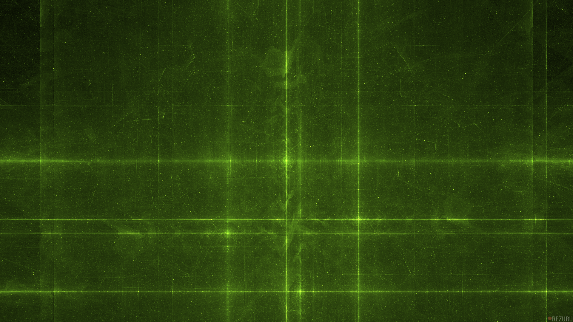 Abstract green digital grid with glowing intersecting lines, rendered in 4K Ultra HD for a vibrant PC desktop wallpaper and background.