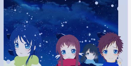 Manaka Mukaido Miuna Shiodome Hikari Sakishima Chisaki Hiradaira Anime Nagi no Asukara HD Desktop Wallpaper | Background Image