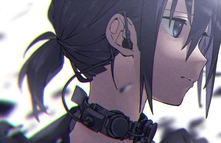 earbuds Anime Original HD Desktop Wallpaper | Background Image