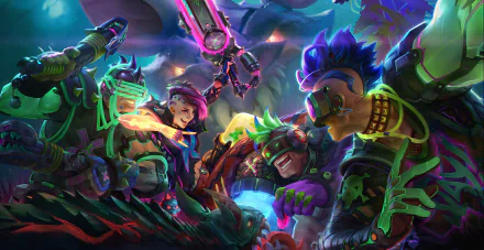 cyberpunk video game Dauntless HD Desktop Wallpaper | Background Image