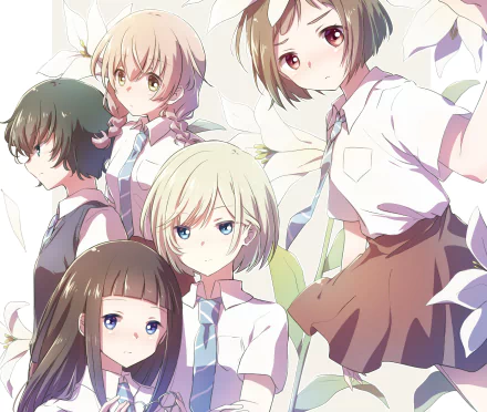 Hitoha Hongō Momoko Sudō Rika Sonezaki Niina Sugawara Kazusa Onodera Anime Maidens of the Savage Season HD Desktop Wallpaper | Background Image