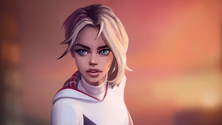 blue eyes short hair blonde Comic Gwen Stacy HD Desktop Wallpaper | Background Image