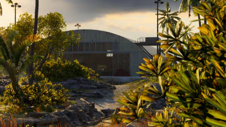 Wake Island hangar video game Battlefield V HD Desktop Wallpaper | Background Image
