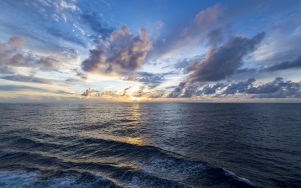 Earth Ocean Nature Sky Cloud Horizon HD Wallpaper | Background Image