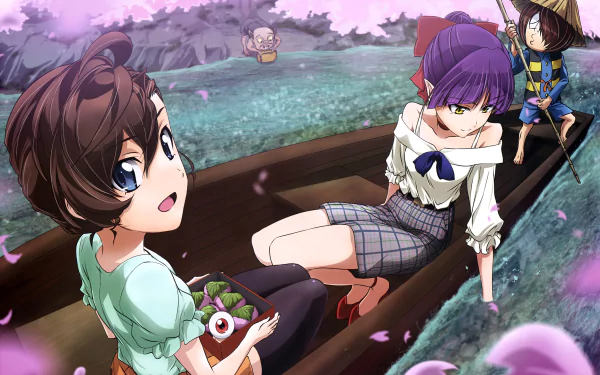 Medama-oyaji Kitarō (GeGeGe no Kitaro) Neko Musume Mana Inuyama Anime GeGeGe no Kitaro HD Desktop Wallpaper | Background Image