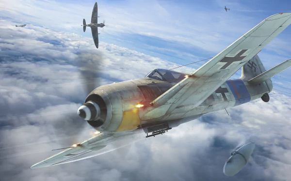 warplane aircraft military Focke-Wulf Fw 190 HD Desktop Wallpaper | Background Image
