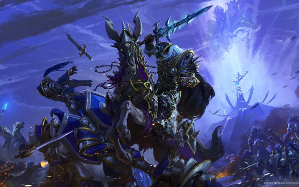 battle Arthas Menethil warrior sword video game World of Warcraft HD Desktop Wallpaper | Background Image