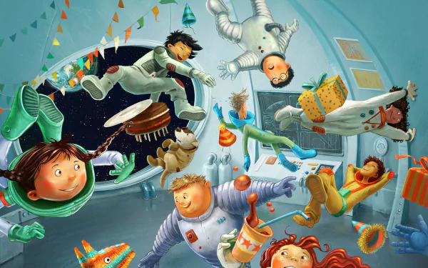  Weightlessness Space Party by Simona Ceccarelli