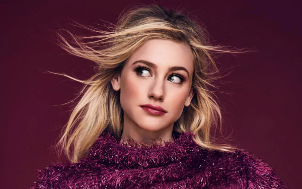 blonde American actress lipstick face Celebrity Lili Reinhart HD Desktop Wallpaper | Background Image