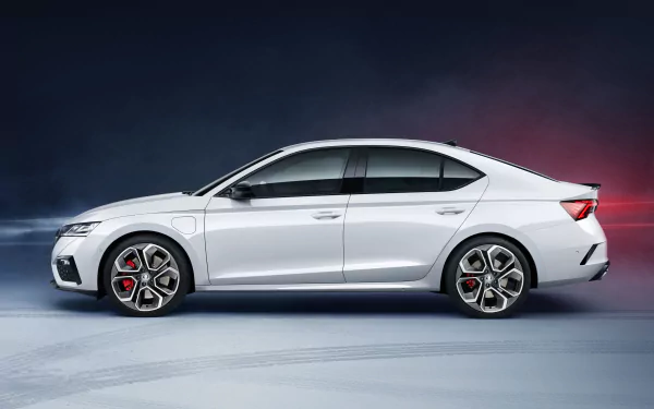 white car car Skoda Skoda Octavia RS vehicle Skoda Octavia HD Desktop Wallpaper | Background Image