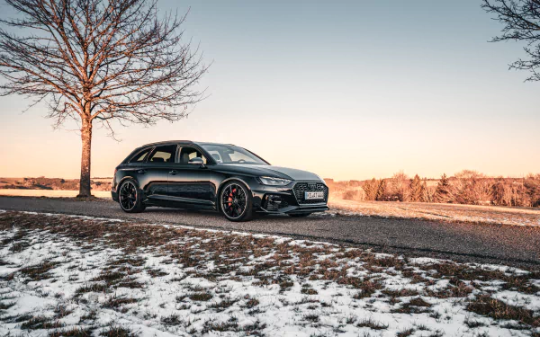 black car car Audi vehicle Audi RS4 HD Desktop Wallpaper | Background Image
